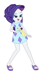 Size: 1798x3336 | Tagged: safe, artist:gmaplay, imported from derpibooru, rarity, equestria girls, equestria girls series, i'm on a yacht, spring breakdown, spoiler:eqg series (season 2), clothes, dancing, dancity, dress, feet, female, high res, legs, lidded eyes, open mouth, sandals, simple background, smiling, solo, transparent background