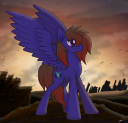 Size: 2200x2100 | Tagged: safe, artist:benzayngcup, imported from derpibooru, oc, oc only, pegasus, pony, high res, solo, wings