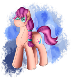 Size: 1346x1446 | Tagged: safe, artist:thebenalpha, imported from derpibooru, sunny starscout, earth pony, commission, g5, plushie, simple background, transparent background, ych result