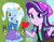 Size: 912x718 | Tagged: safe, edit, edited screencap, imported from derpibooru, screencap, starlight glimmer, trixie, equestria girls, equestria girls series, forgotten friendship, mirror magic, spoiler:eqg specials, female, lesbian, one eye closed, shipping, shipping domino, startrix