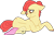 Size: 828x527 | Tagged: safe, artist:rickysocks, imported from derpibooru, apple bloom, oc, oc:butternut silken, oc:macadamia crispin, pony, baby, baby pony, base used, body freckles, colt, duo, female, freckles, lying down, male, mother and child, mother and son, offspring, older, parent:apple bloom, prone, simple background, transparent background