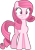 Size: 1141x1643 | Tagged: safe, artist:muhammad yunus, artist:tanahgrogot, imported from derpibooru, oc, oc only, oc:annisa trihapsari, earth pony, pony, base used, earth pony oc, female, mare, not rarity, pink body, pink hair, simple background, solo, transparent background, vector, wat, wide eyes