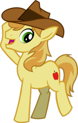 Size: 1170x1838 | Tagged: safe, artist:outlawedtofu, edit, imported from derpibooru, vector edit, braeburn, earth pony, pony, male, simple background, solo, stallion, transparent background, vector