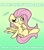 Size: 2344x2653 | Tagged: safe, artist:kindakismet, imported from derpibooru, fluttershy, pegasus, pony, advertisement, high res, smiling, solo, spread wings, wings