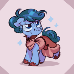 Size: 1000x1000 | Tagged: safe, artist:ariamidnighters, imported from derpibooru, oc, oc only, pony, clothes, colored sketch, dress, floppy ears, freckles, oc name needed, oc needed, scrunchy face, solo, sweat, unamused
