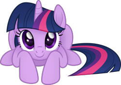 Size: 6000x4201 | Tagged: safe, artist:negatif22, imported from derpibooru, part of a set, twilight sparkle, pony, unicorn, cute, female, imminent pounce, looking at you, lying down, mare, prone, simple background, solo, transparent background, twiabetes, vector