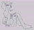 Size: 2034x1805 | Tagged: safe, alternate version, artist:taytinabelle, derpibooru exclusive, imported from derpibooru, oc, oc only, oc:witching hour, pony, unicorn, black and white, bracelet, butt, chest fluff, clothes, cute, dialogue, dress, ear fluff, elvira, female, floppy ears, freckles, grayscale, grin, jewelry, looking back, looking over shoulder, low cut top, mare, monochrome, nervous, nervous grin, offscreen character, plot, raised hoof, simple background, smiling, solo, sweat, waistband, white background