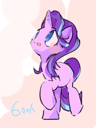 Size: 768x1024 | Tagged: safe, artist:pnpn_721, imported from derpibooru, starlight glimmer, pony, unicorn, blushing, cute, female, glimmerbetes, heart, looking up, mare, simple background, solo