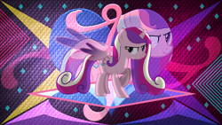 Size: 3840x2160 | Tagged: safe, artist:laszlvfx, edit, imported from derpibooru, princess cadance, alicorn, pony, high res, solo, wallpaper, wallpaper edit