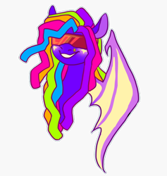 Size: 500x527 | Tagged: safe, artist:lavvythejackalope, imported from derpibooru, oc, oc only, bat pony, pony, bat pony oc, bat wings, bust, grin, simple background, smiling, solo, sunglasses, transparent background, wings