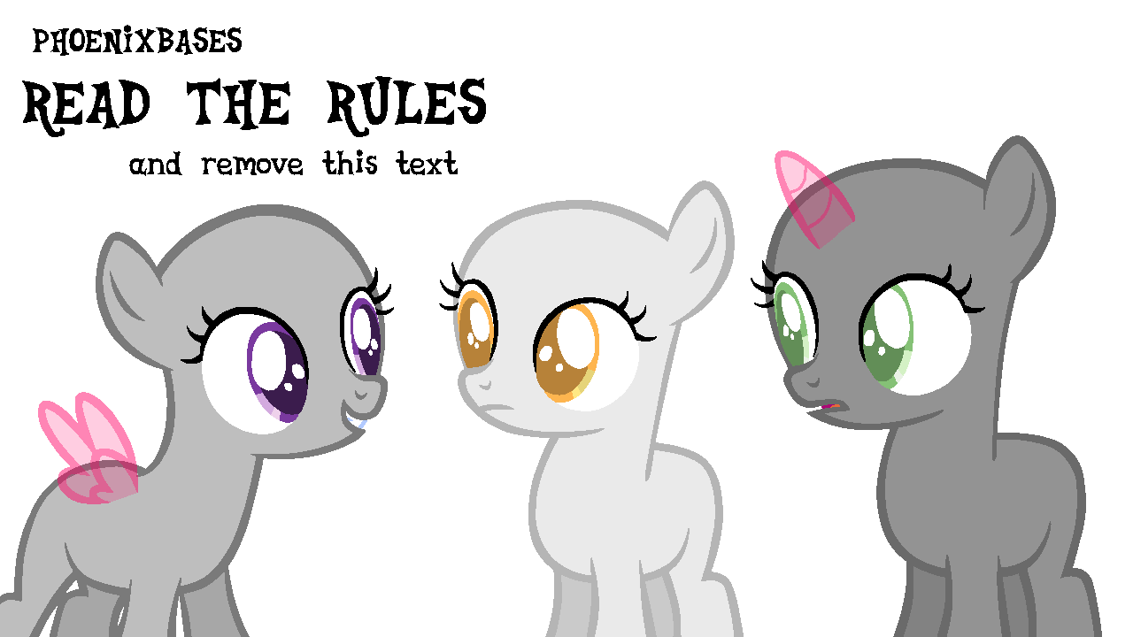 mlp filly unicorn base