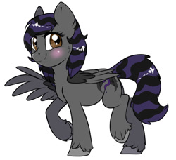 Size: 1309x1195 | Tagged: safe, artist:ali-selle, imported from derpibooru, oc, oc only, oc:rune riddle, pegasus, pony, cute, looking at you, smiling, smiling at you, solo