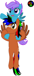Size: 1593x3518 | Tagged: safe, artist:kyoshyu, imported from derpibooru, oc, oc only, oc:bucolique, pegasus, pony, female, filly, male, simple background, stallion, transparent background