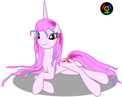 Size: 2824x2235 | Tagged: safe, artist:kyoshyu, imported from derpibooru, oc, oc only, oc:coeur d'étoile, pony, unicorn, female, high res, lying down, mare, prone, simple background, solo, transparent background, vector