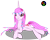 Size: 2824x2235 | Tagged: safe, artist:kyoshyu, imported from derpibooru, oc, oc only, oc:coeur d'étoile, pony, unicorn, female, high res, lying down, mare, prone, simple background, solo, transparent background, vector