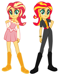 Size: 1920x2422 | Tagged: safe, artist:lhenao, imported from derpibooru, oc, oc only, oc:demi shimmer, oc:dream shimmer, human, equestria girls, alternate universe, solo, twins