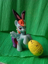 Size: 3120x4160 | Tagged: safe, artist:assertiveshypony, imported from derpibooru, rainbow dash, pegasus, pony, bunny ears, easter, easter egg, egg, female, holiday, photo