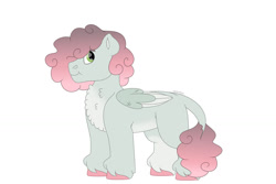 Size: 1280x854 | Tagged: safe, artist:itstechtock, imported from derpibooru, oc, oc only, oc:birdie, pegasus, pony, female, filly, offspring, parent:rumble, parent:sweetie belle, parents:rumbelle, simple background, solo, white background