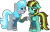 Size: 746x473 | Tagged: safe, artist:caecii, artist:pegasski, imported from derpibooru, oc, oc only, oc:aqua haze, oc:sea spray, pegasus, pony, fallout equestria, base used, bedroom eyes, clothes, duo, eyelashes, female, jumpsuit, mare, open mouth, pegasus oc, pipbuck, raised hoof, simple background, smiling, transparent background, vault suit, wings