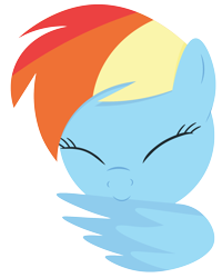 Size: 1336x1673 | Tagged: safe, artist:goldenflow, imported from derpibooru, rainbow dash, pegasus, pony, bust, eyes closed, female, grooming, lineless, mare, minimalist, modern art, multicolored hair, portrait, preening, rainbow hair, simple background, solo, solo female, transparent background, wings