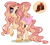 Size: 1144x1032 | Tagged: safe, artist:princess-kitsune-tsu, artist:venomous-cookietwt, imported from derpibooru, oc, oc only, earth pony, pony, base used, bow, female, mare, offspring, parent:donut joe, parent:pinkie pie, parents:pinkiejoe, raised hoof, simple background, solo, tail bow, tongue out, transparent background