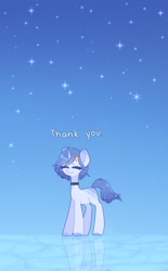 Size: 2140x3447 | Tagged: safe, artist:inkp0ne, artist:softpound, imported from derpibooru, oc, oc only, oc:galactia, pony, unicorn, choker, eyes closed, high res, reflection, smiling, solo, stars