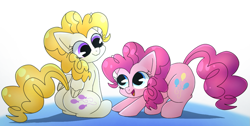 Size: 1369x691 | Tagged: safe, artist:namaenonaipony, imported from derpibooru, pinkie pie, surprise, pony, cute, female