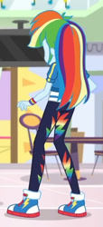 Size: 589x1291 | Tagged: safe, imported from derpibooru, screencap, rainbow dash, equestria girls, equestria girls series, holidays unwrapped, spoiler:eqg series (season 2), clothes, converse, cropped, dashing through the mall, shoes, solo