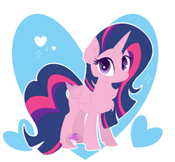 Size: 717x666 | Tagged: safe, artist:reptaurdrawsmlp, artist:tired-horse-studios, imported from derpibooru, oc, oc only, alicorn, pony, female, magical lesbian spawn, mare, not twilight sparkle, offspring, parent:pinkie pie, parent:twilight sparkle, parents:twinkie, solo