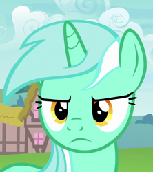 Size: 960x1080 | Tagged: safe, imported from derpibooru, screencap, lyra heartstrings, pony, unicorn, triple threat, cropped, female, lyra is not amused, mare, solo, unamused