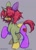 Size: 594x821 | Tagged: safe, artist:wicpers, imported from derpibooru, imported from ponybooru, oc, oc only, pony, unicorn, raised hoof, raised leg, solo, stitches