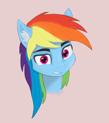 Size: 680x770 | Tagged: safe, artist:veyronraze, imported from derpibooru, rainbow dash, pony, simple background, solo