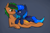 Size: 3000x2000 | Tagged: safe, artist:danger_above, imported from derpibooru, oc, oc only, oc:moony blues, oc:patutu, bat pony, earth pony, blushing, chest fluff, duo, ear fluff, high res, looking at each other, lying, simple background