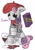 Size: 2508x3541 | Tagged: safe, artist:db, imported from derpibooru, sweetie belle, pony, unicorn, beret, clothes, french, glass, grape juice, hat, high res, joke, juice, scarf, shirt, simple background, solo, spill, striped shirt, white background, wine glass