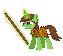 Size: 2596x2311 | Tagged: safe, artist:mattcubedgaming, imported from derpibooru, oc, oc only, oc:finley, pony, unicorn, female, high res, horn, levitation, magic, mare, solo, telekinesis, unicorn oc, vector