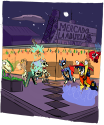 Size: 1935x2341 | Tagged: safe, artist:cammy, imported from ponybooru, skellinore, skeleton pony, the break up breakdown, bone, dia de los muertos, skeleton