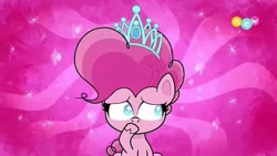 Size: 640x360 | Tagged: safe, imported from derpibooru, screencap, pinkie pie, my little pony: pony life, spoiler:pony life s02e06, spoiler:pony life season 2, jewelry, the tiara of truth, tiara