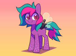 Size: 1690x1254 | Tagged: safe, artist:dawnfire, oc, oc only, pony, leg freckles, signature, smiling, solo, wings