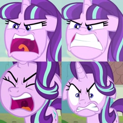 Size: 2289x2289 | Tagged: safe, edit, imported from derpibooru, screencap, starlight glimmer, the cutie map, the parent map, angry, furious, high res, i created harmony, mawshot, open mouth, rage, ragelight glimmer, s5 starlight, uvula, yelling