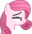 Size: 852x900 | Tagged: safe, artist:muhammad yunus, artist:tanahgrogot, imported from derpibooru, oc, oc only, oc:annisa trihapsari, earth pony, pony, base used, bedroom eyes, earth pony oc, female, mare, not rarity, pink body, pink hair, simple background, smiling, solo, transparent background, vector, wide eyes