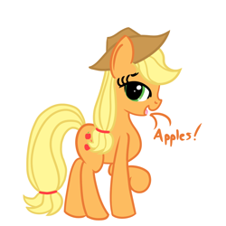 Size: 1200x1200 | Tagged: safe, artist:dafiltafish, imported from derpibooru, applejack, earth pony, pony, apple, female, food, mare, simple background, solo, text, that pony sure does love apples, white background
