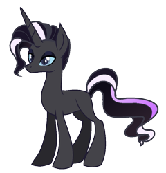 Size: 901x939 | Tagged: safe, artist:princess-kitsune-tsu, artist:venomous-cookietwt, imported from derpibooru, oc, oc only, pony, unicorn, base used, male, offspring, parent:king sombra, parent:nightmare rarity, simple background, solo, stallion, transparent background