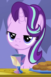 Size: 460x700 | Tagged: safe, imported from derpibooru, screencap, starlight glimmer, pony, unicorn, triple threat, cropped, female, mare, solo, starlight glimmer is not amused, starlight is not amused, unamused