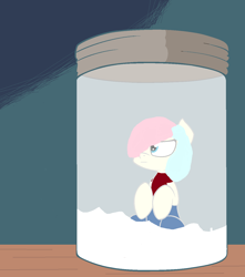 Size: 1200x1358 | Tagged: safe, imported from derpibooru, pony, 1000 hours in ms paint, jar, lewd container meme, not salmon, rainbowdashjar, solo, wat