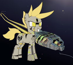 Size: 3000x2679 | Tagged: safe, artist:superderpybot, imported from ponybooru, oc, oc only, pony, homeworld, ponified, raider, solo, spaceship