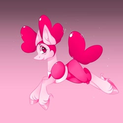 Size: 1080x1080 | Tagged: safe, artist:tessa_key_, imported from derpibooru, earth pony, gem pony, pony, cowboy hat, ear fluff, eyelashes, female, gem, gradient background, hat, hoof fluff, hoof polish, mare, past spinel, ponified, solo, spinel, spinel (steven universe), stetson, steven universe, steven universe: the movie