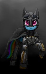 Size: 1600x2560 | Tagged: safe, artist:raphaeldavid, imported from derpibooru, rainbow dash, pony, batman, crossover, dc comics, dc extended universe, looking at you, solo, zack snyder's justice league