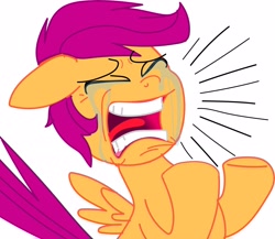 Size: 2803x2428 | Tagged: safe, imported from derpibooru, scootaloo, pegasus, pony, crying, female, filly, high res, vector