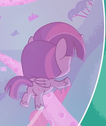 Size: 1422x1687 | Tagged: safe, imported from derpibooru, screencap, twilight sparkle, alicorn, pony, my little pony: pony life, spoiler:pony life s02e08, bubble, bubble trouble, butt, cropped, female, g4.5, in the bubble, mare, plot, pony life, solo, twibutt, twilight sparkle (alicorn)