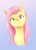 Size: 1218x1689 | Tagged: safe, artist:buttersprinkle, imported from derpibooru, fluttershy, pony, bust, curious, cute, female, front view, full face view, gradient background, head tilt, looking at you, mare, portrait, shyabetes, simple background, solo, solo female